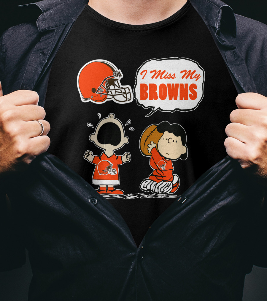I Miss My Cleveland Browns 67 Football Fan Nostalgia T-Shirt