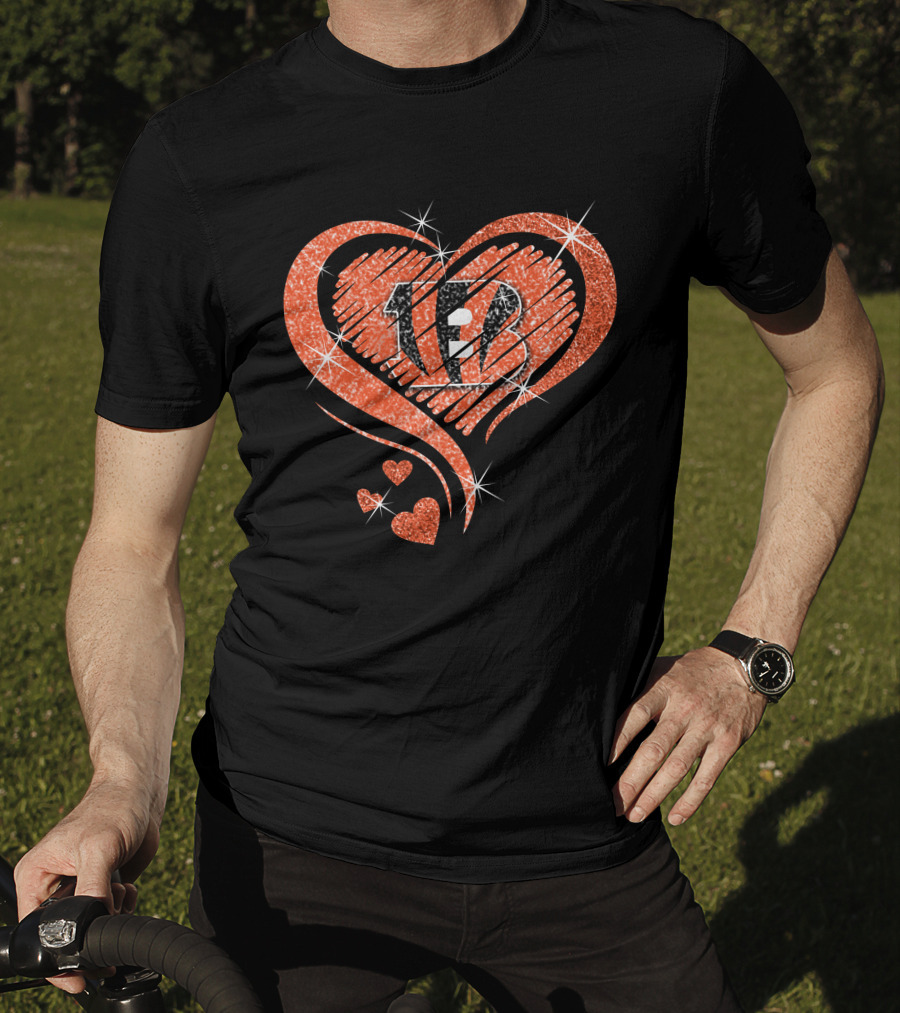 Heart 13 Cincinnati Bengals T-Shirt