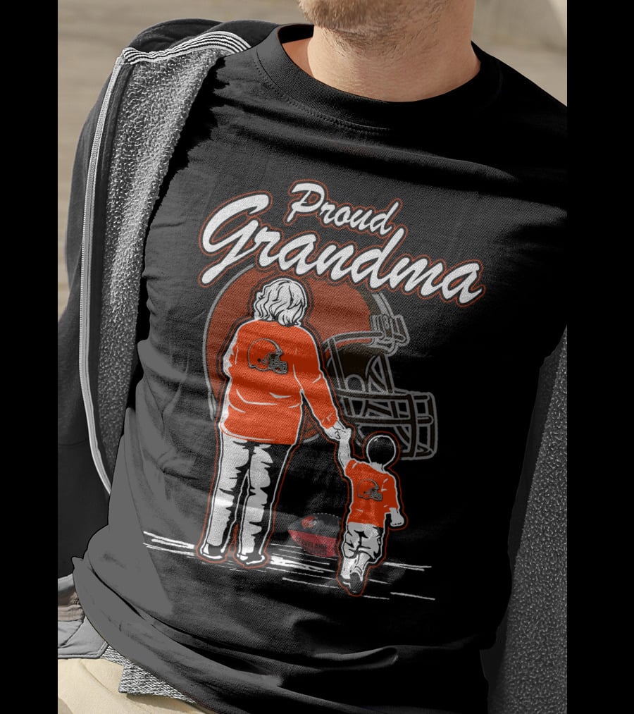 Proud Grandma Cleveland Browns Football Family Fan T-Shirt