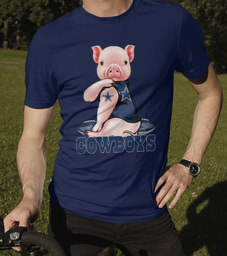 Pig COWBOYS Football Star T-Shirt