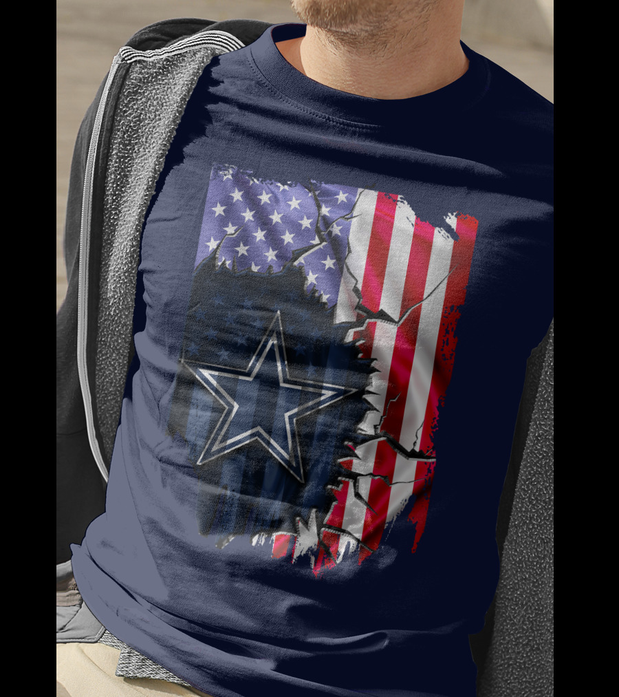 American Flag Dallas Cowboys Star T-Shirt