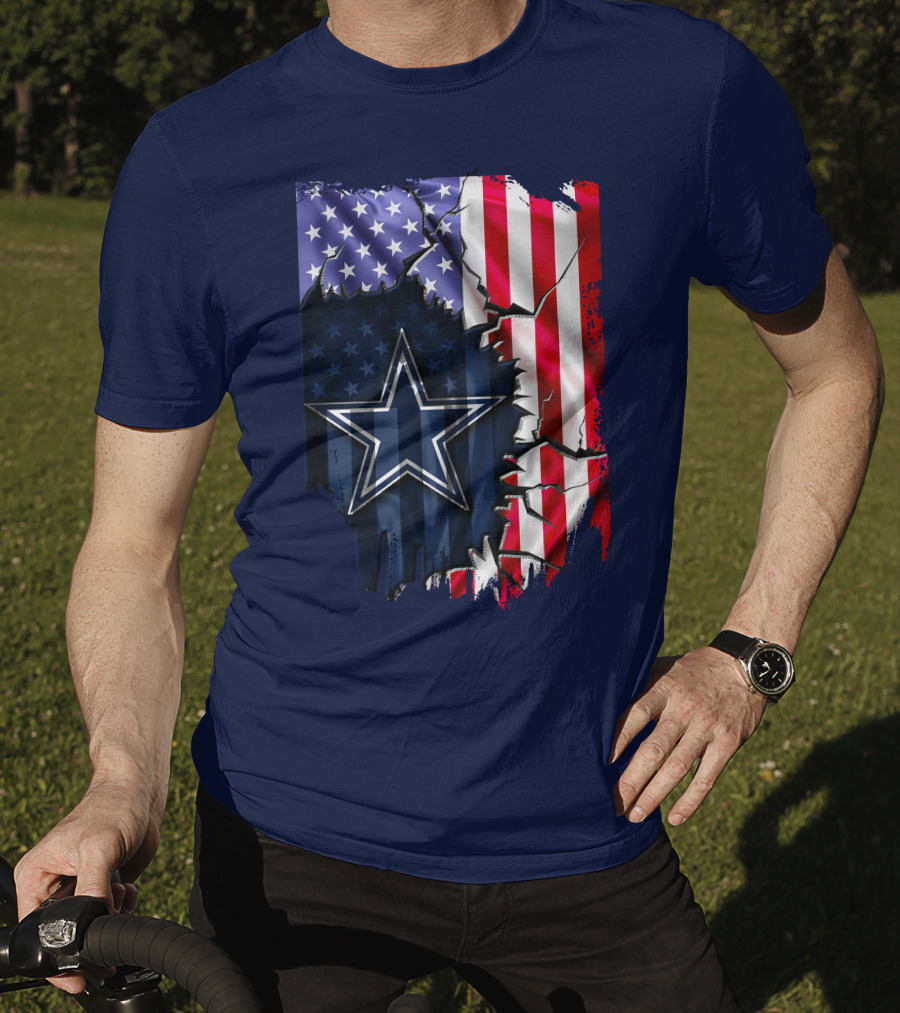 American Flag Dallas Cowboys Star T-Shirt