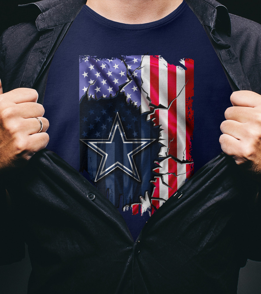 American Flag Dallas Cowboys Star T-Shirt