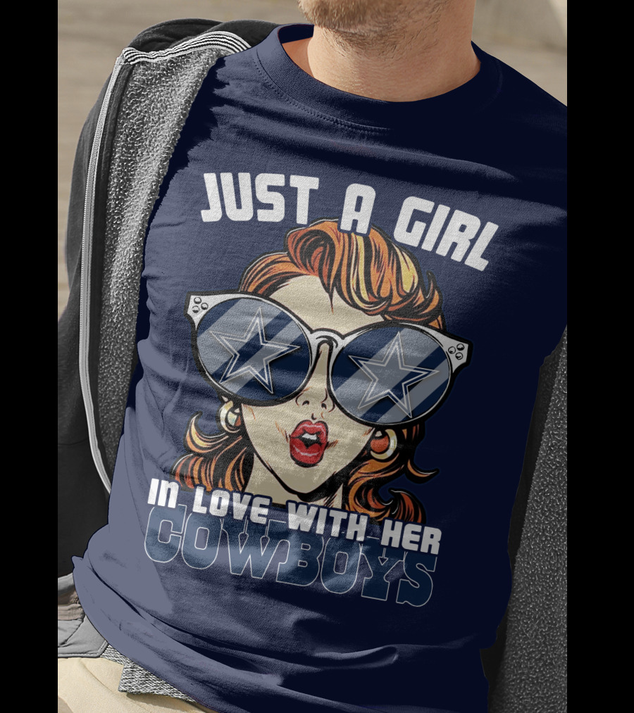 Just A Girl In Love With Her Cowboys T-Shirt