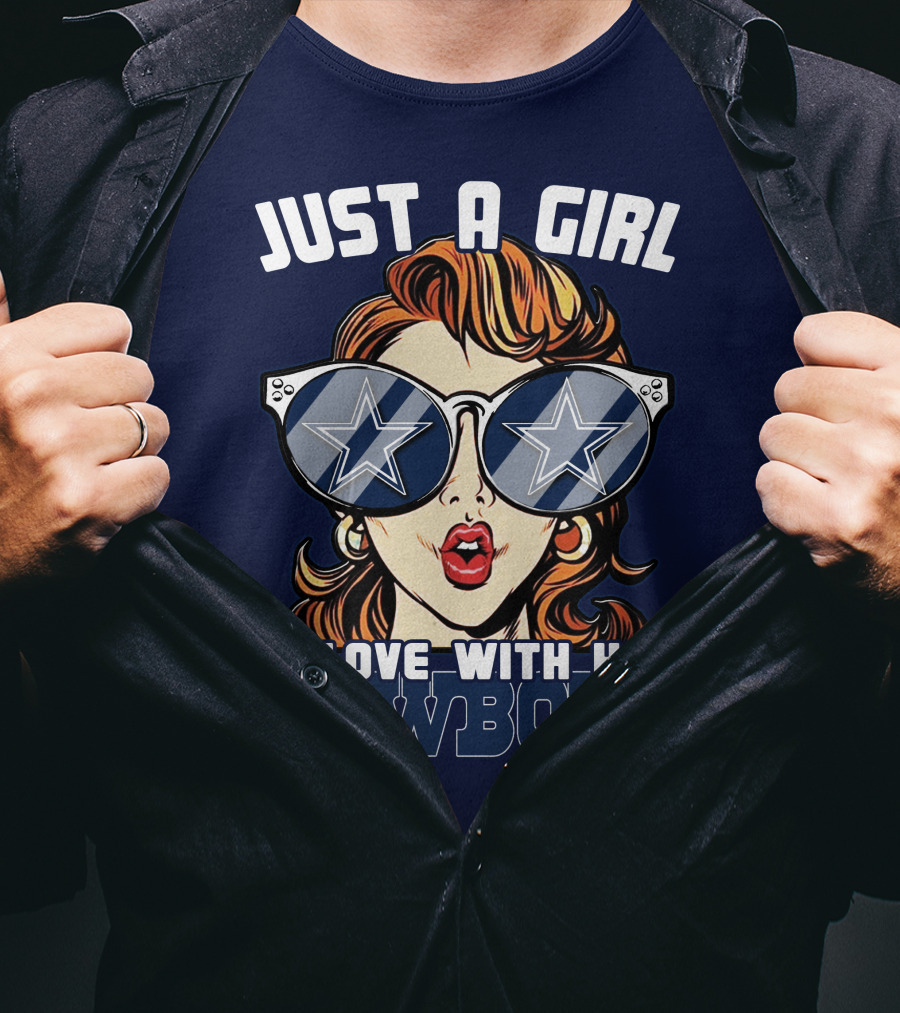 Just A Girl In Love With Her Cowboys T-Shirt