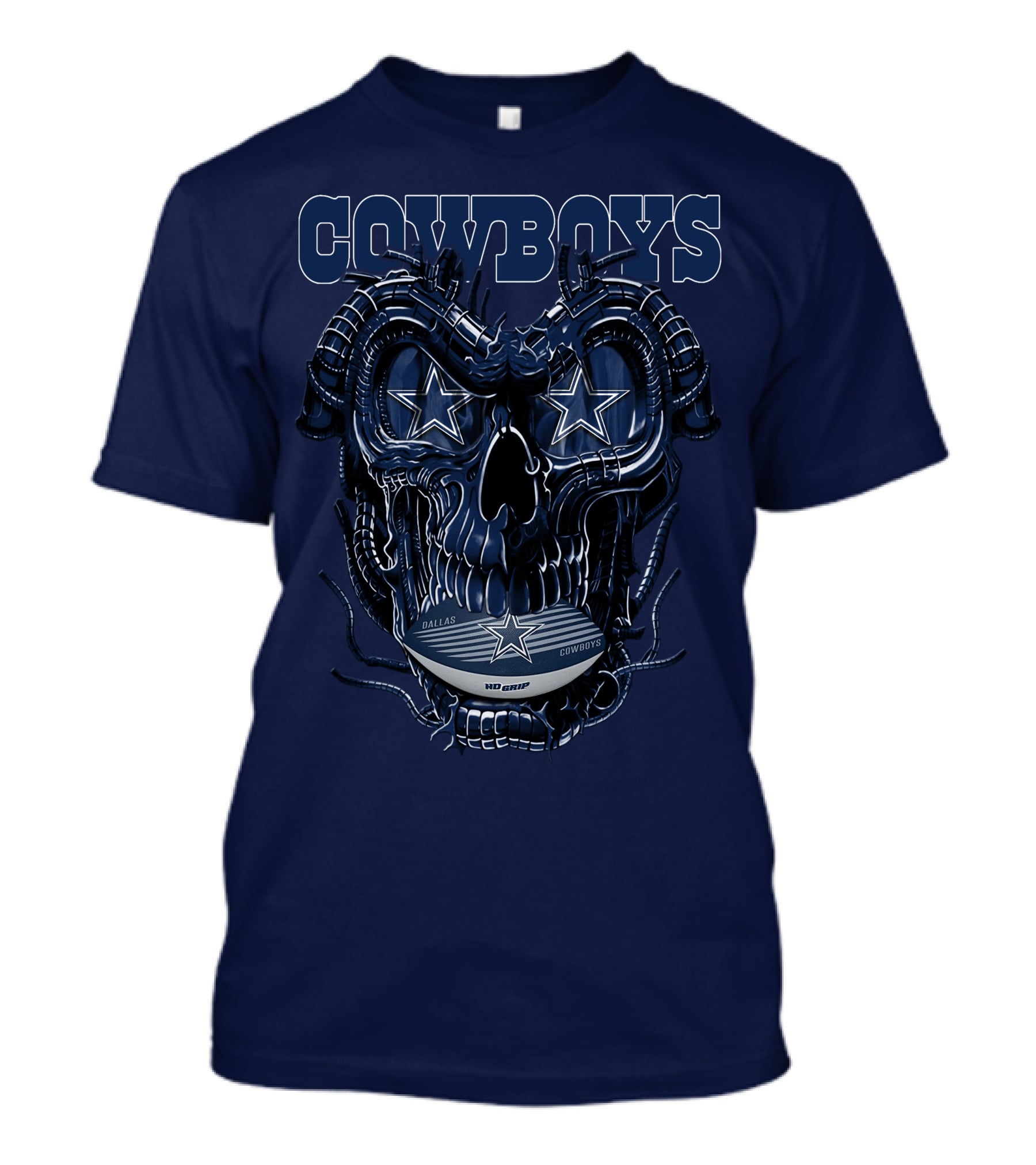COWBOYS Dragonskull Dallas Football Helmet T-Shirt