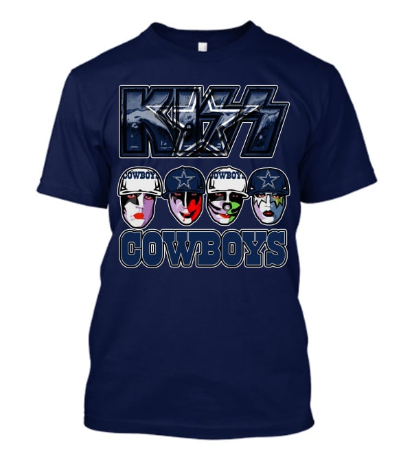 KISS Dallas Cowboys NFL Facepaint T-Shirt