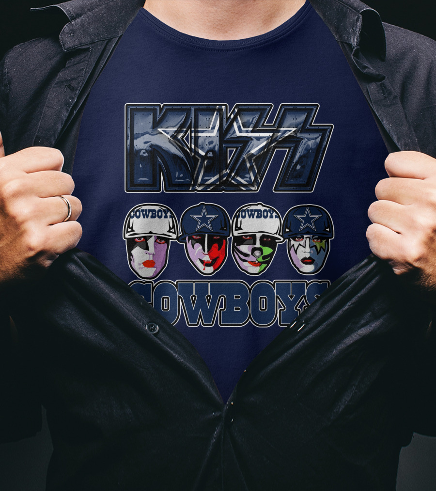 KISS Dallas Cowboys NFL Facepaint T-Shirt