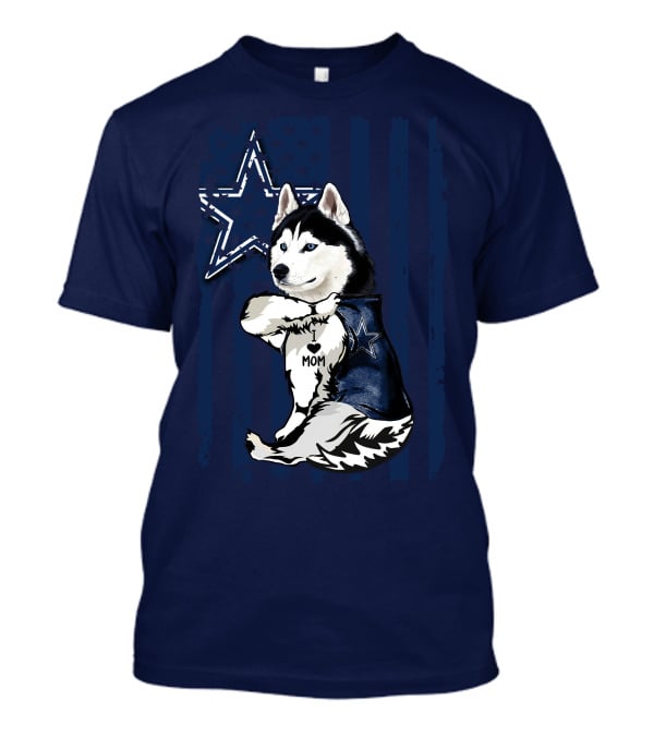 Siberian Husky Dallas Cowboys Star Mom T-Shirt