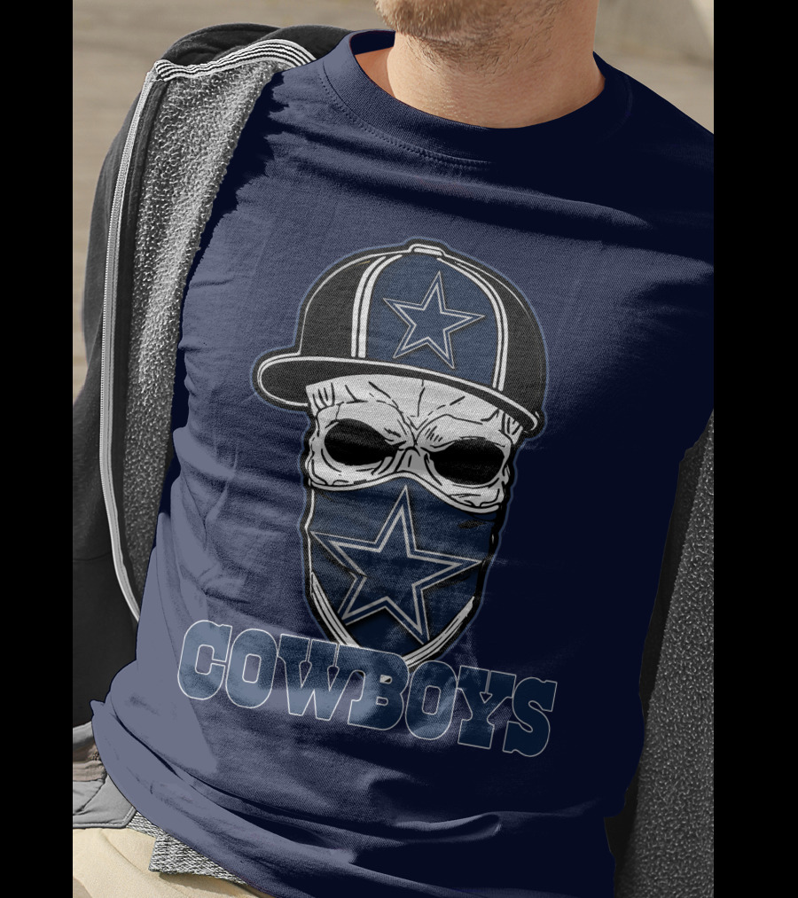 Cowboys Skull Star Hat T-Shirt