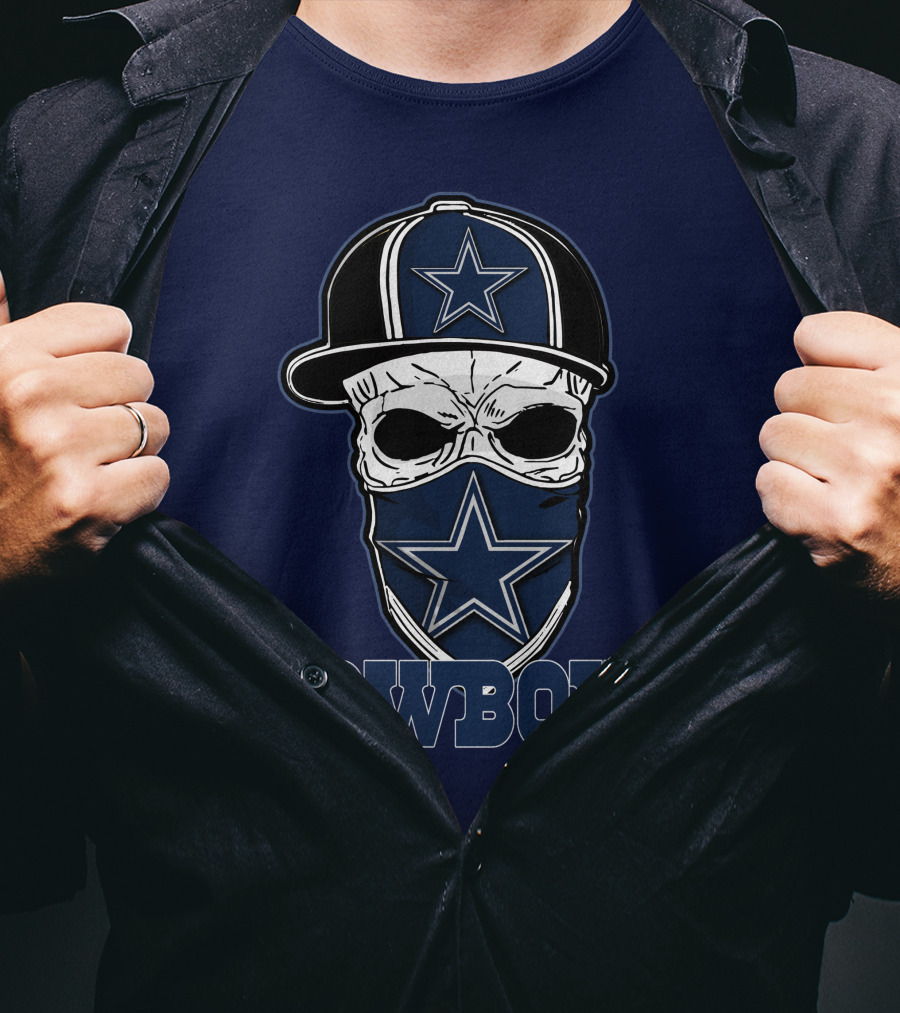 Cowboys Skull Star Hat T-Shirt