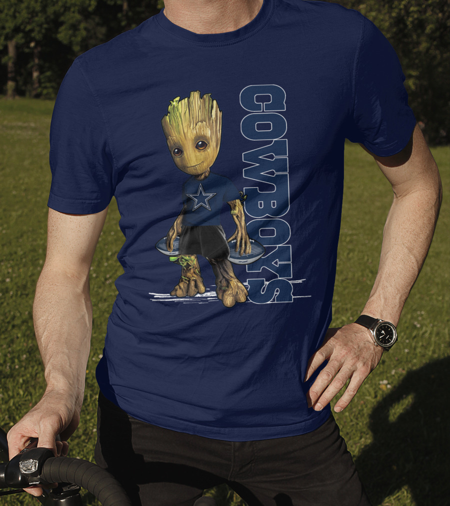Groot Dallas Cowboys Star Fan T-Shirt