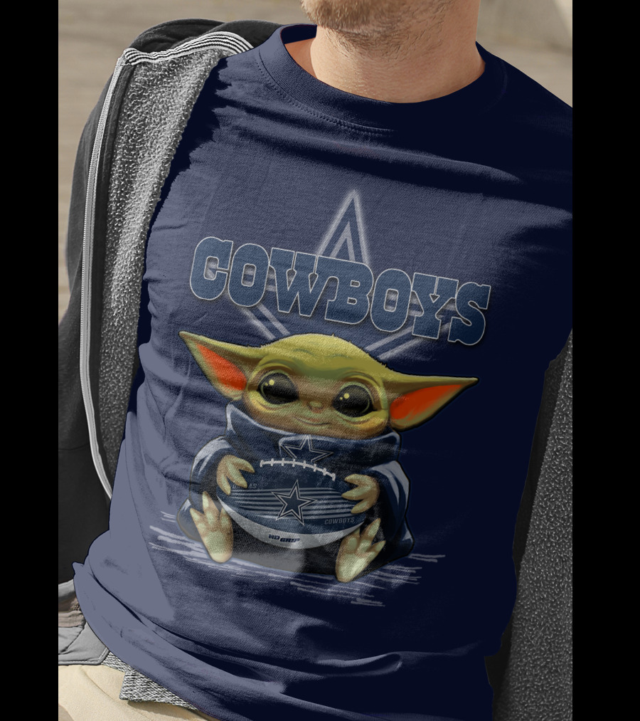 Yoda Cowboys Football Star Wars Dallas Fan Gear T-Shirt