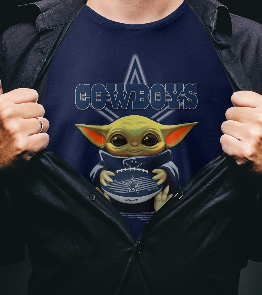 Yoda Cowboys Football Star Wars Dallas Fan Gear T-Shirt