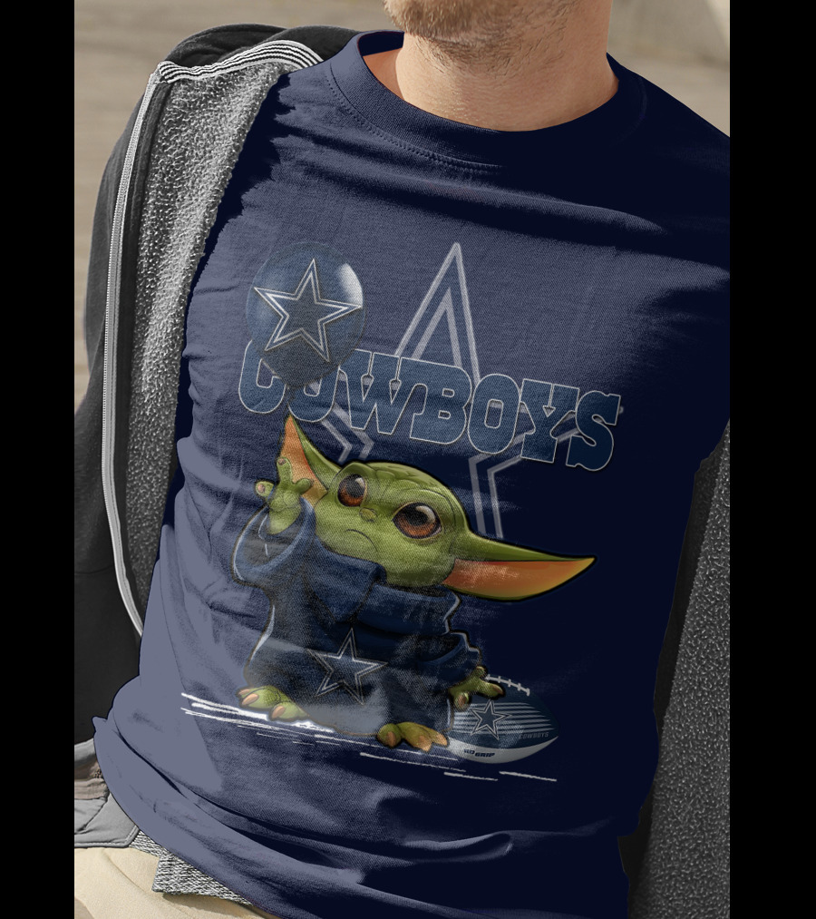 Yoda Dallas Cowboys Star Football Fan T-Shirt
