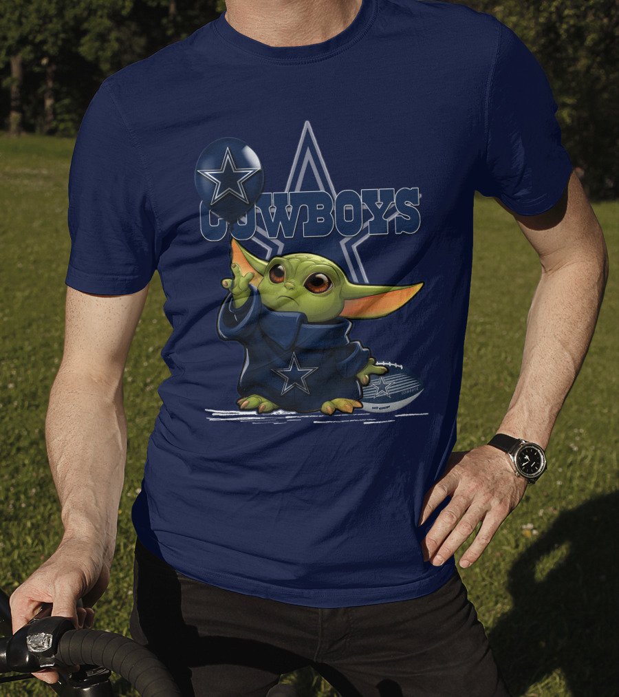 Yoda Dallas Cowboys Star Football Fan T-Shirt