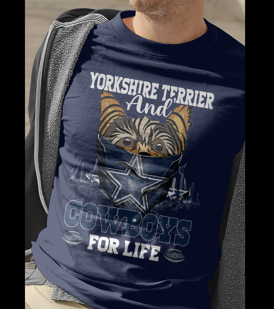 Yorkshire Terrier And Cowboys For Life T-Shirt
