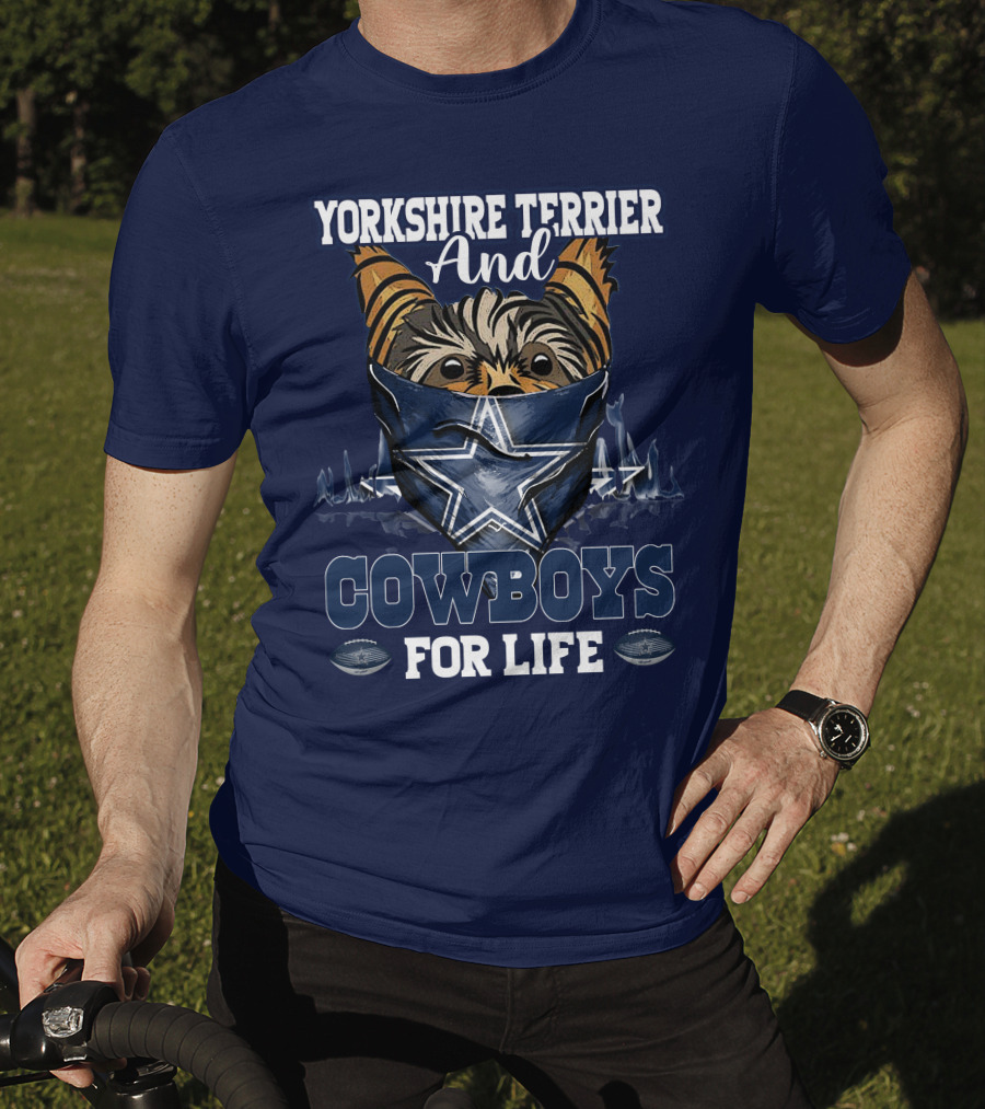 Yorkshire Terrier And Cowboys For Life T-Shirt