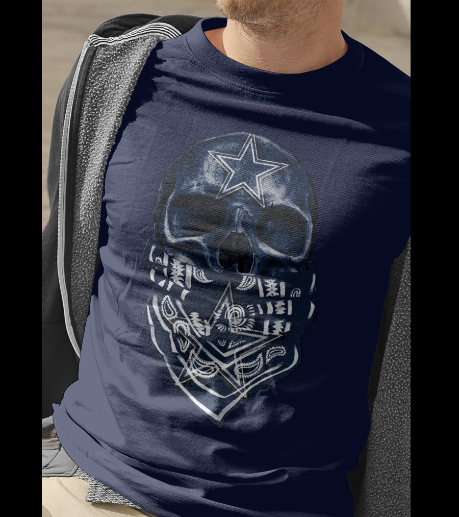 Dallas Cowboys Skull Bandana T-Shirt