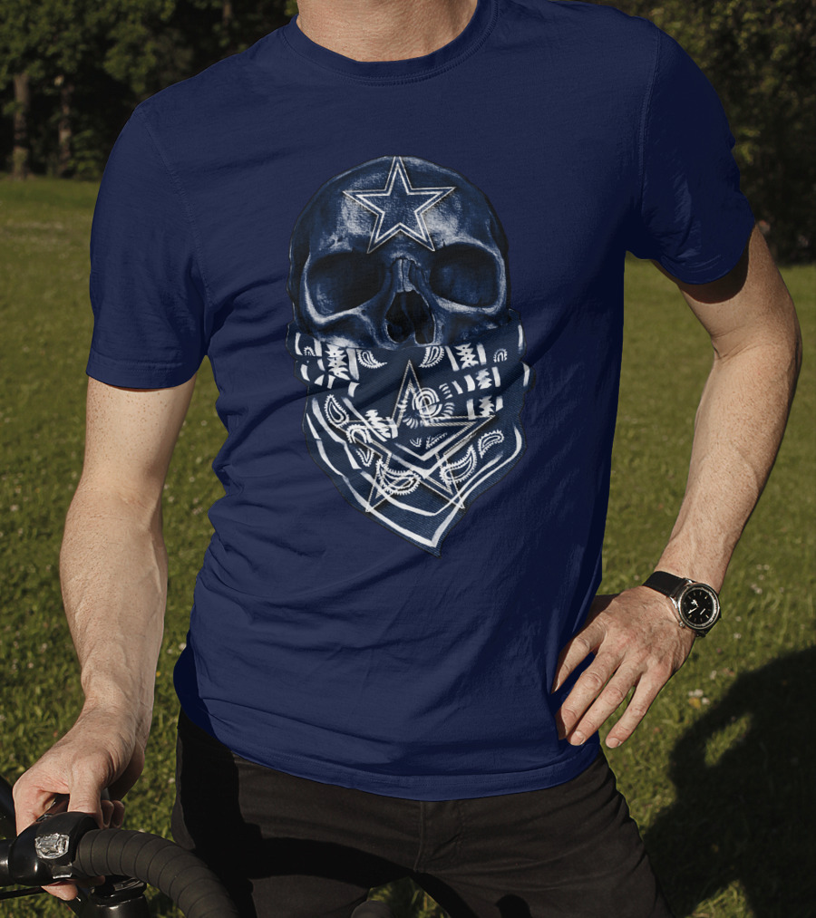Dallas Cowboys Skull Bandana T-Shirt