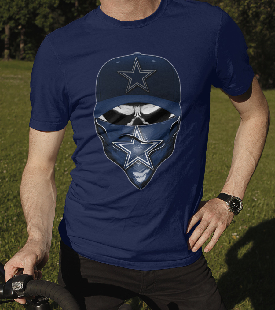 Dallas Cowboys Skull Star Logo Fan Gear T-Shirt
