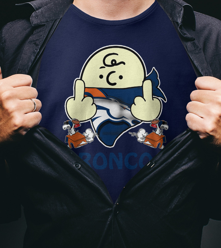 Denver Broncos 28 Iconic Cartoon Characters And Football Team T-Shirt