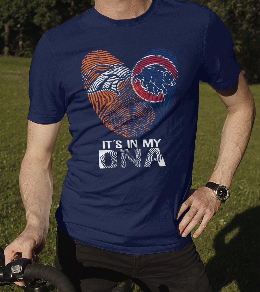 Denver Broncos It's In My Dna Fingerprint T-Shirt