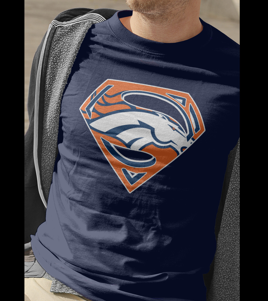 Denver Broncos Superhero Logo T-Shirt