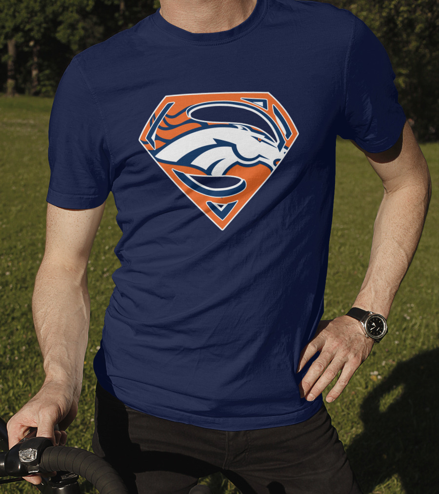 Denver Broncos Superhero Logo T-Shirt