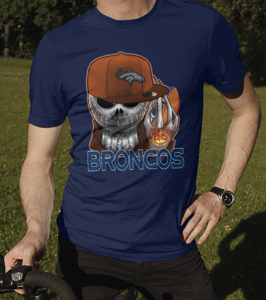 Jackskull Broncos Halloween T-Shirt