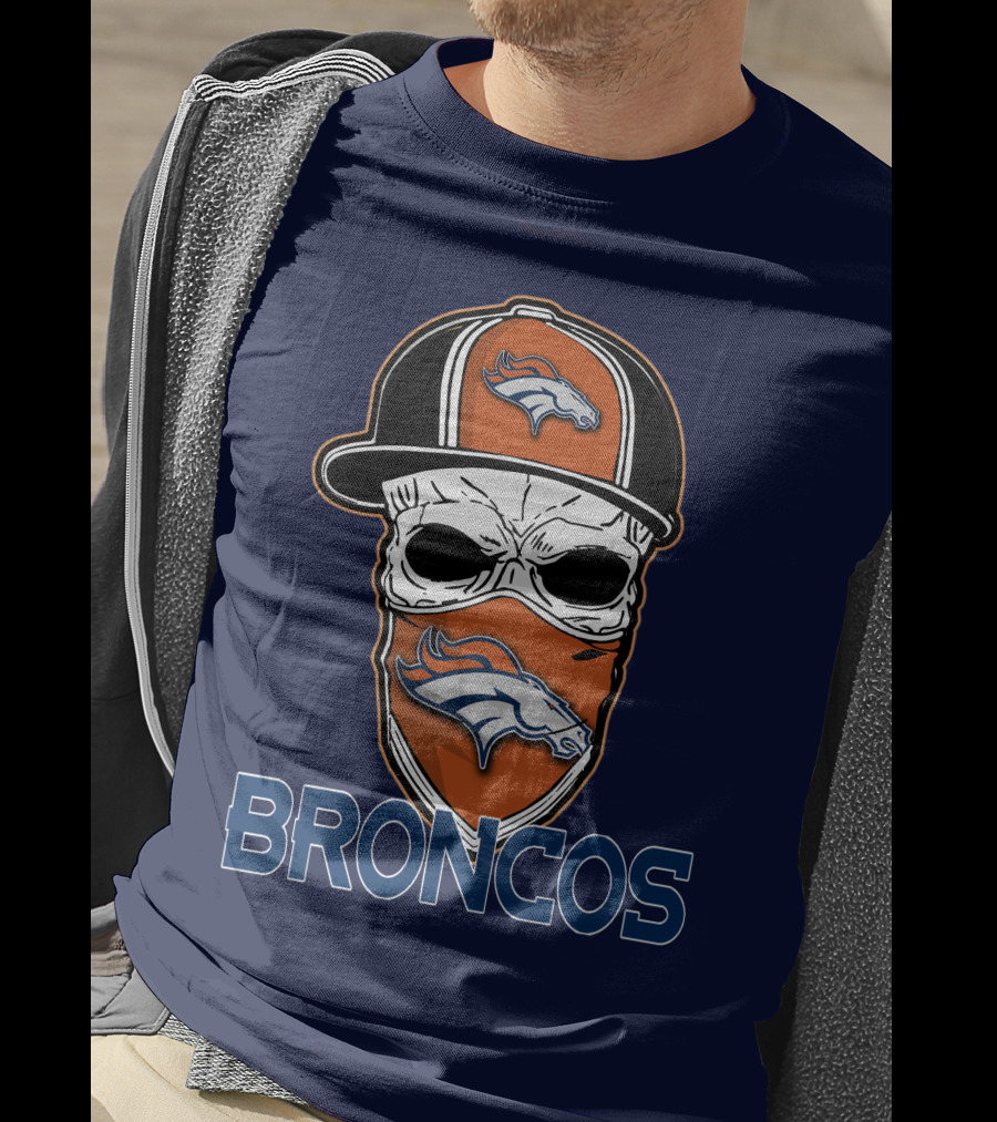 Broncos Skull Hat Denver Broncos T-Shirt
