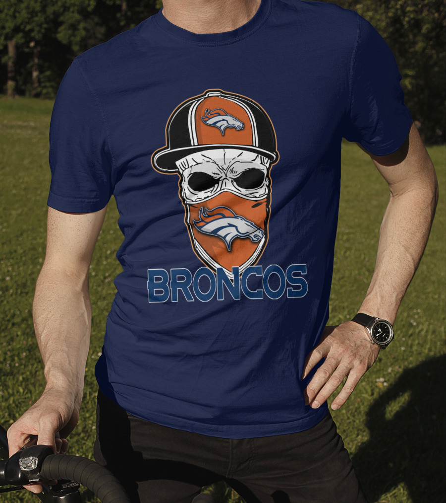 Broncos Skull Hat Denver Broncos T-Shirt