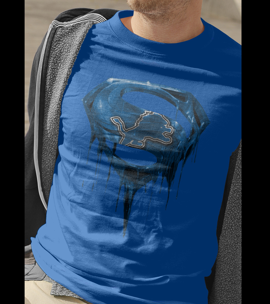Detroit Lions Superman Symbol Spm T-Shirt