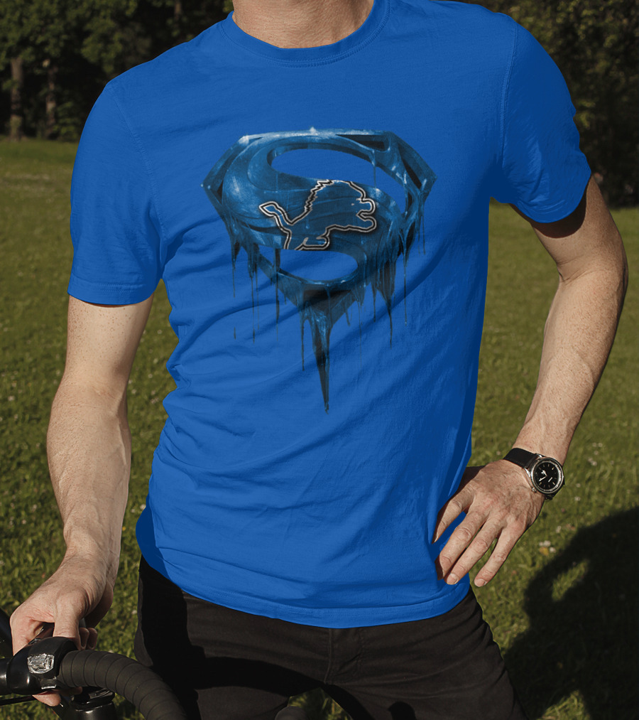 Detroit Lions Superman Symbol Spm T-Shirt