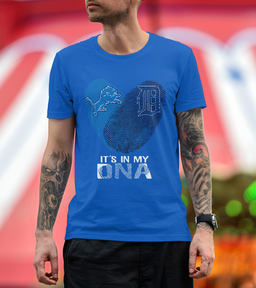 Detroit Lions Heart It's In My Dna T-Shirt