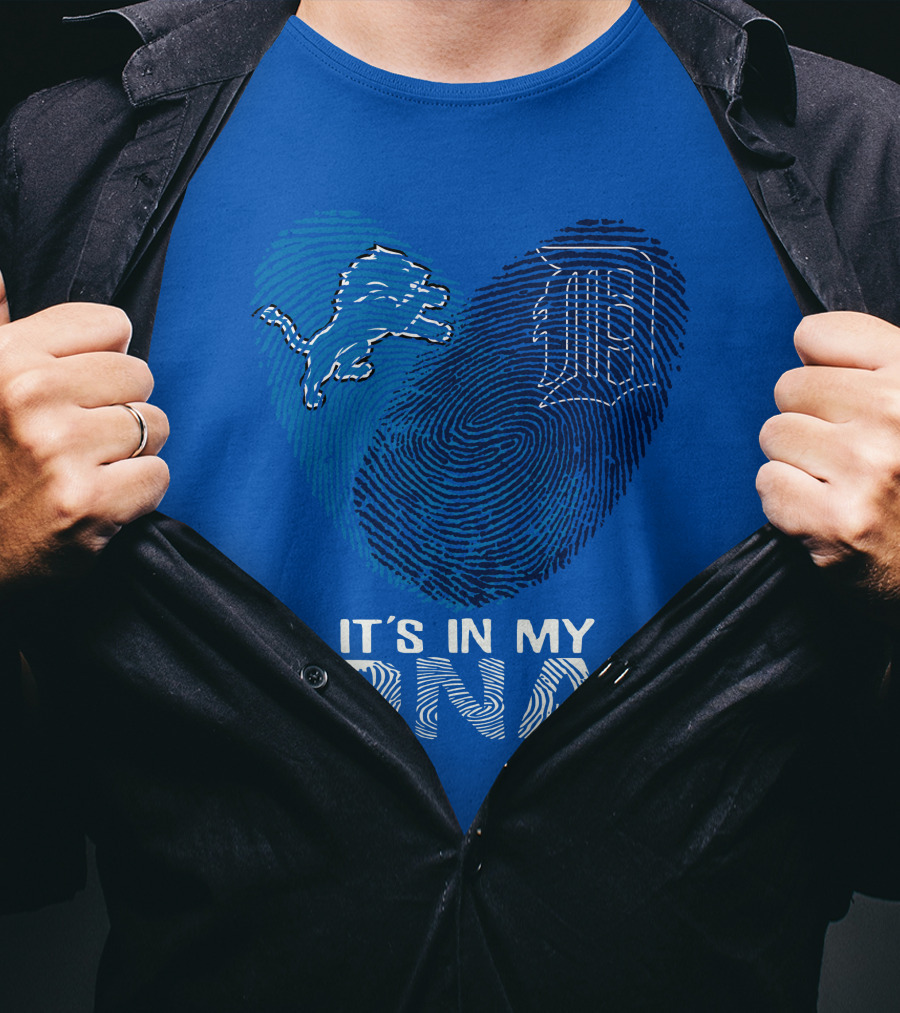 Detroit Lions Heart It's In My Dna T-Shirt