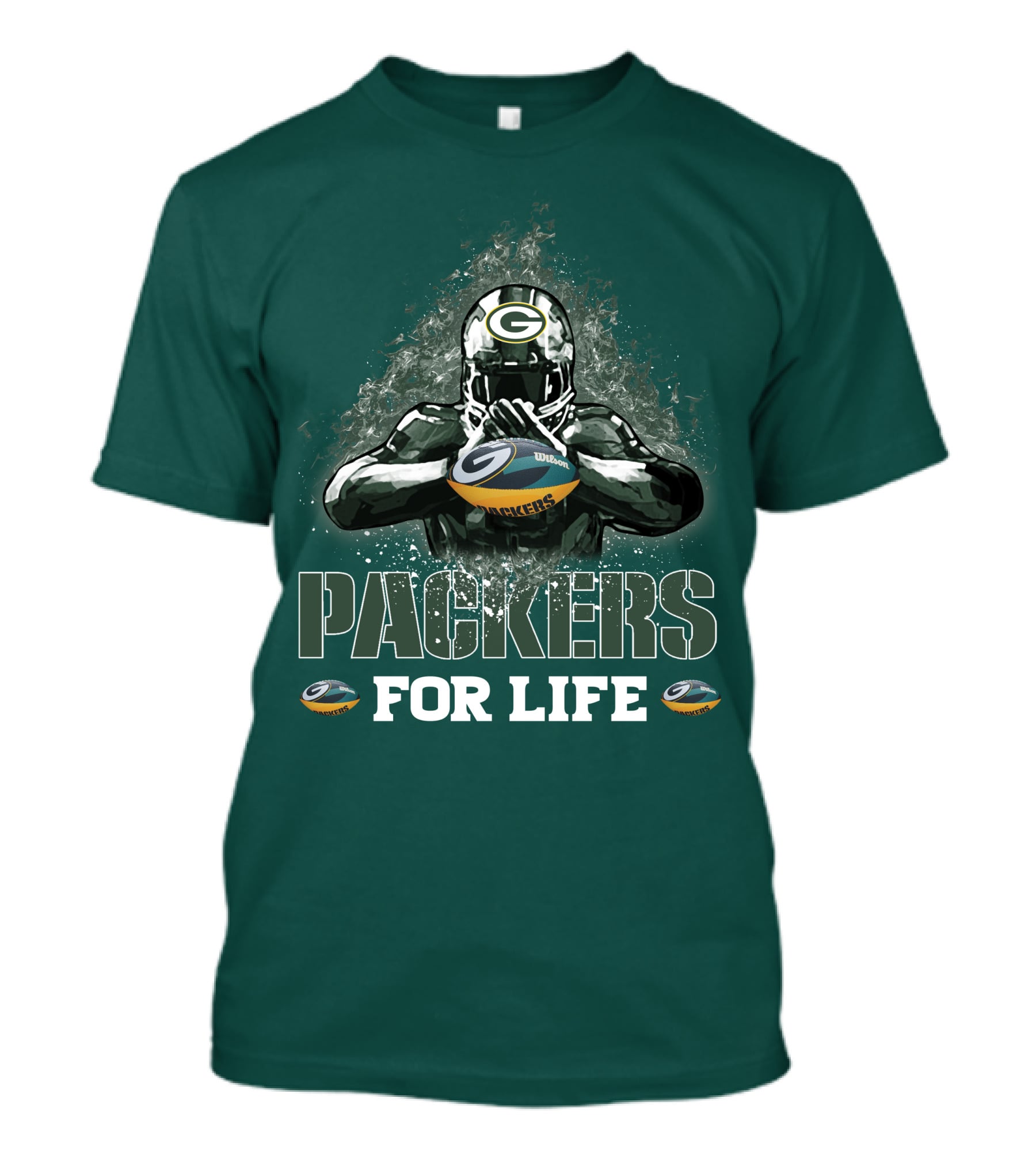 Packers For Life Green Bay Football Fan T-Shirt