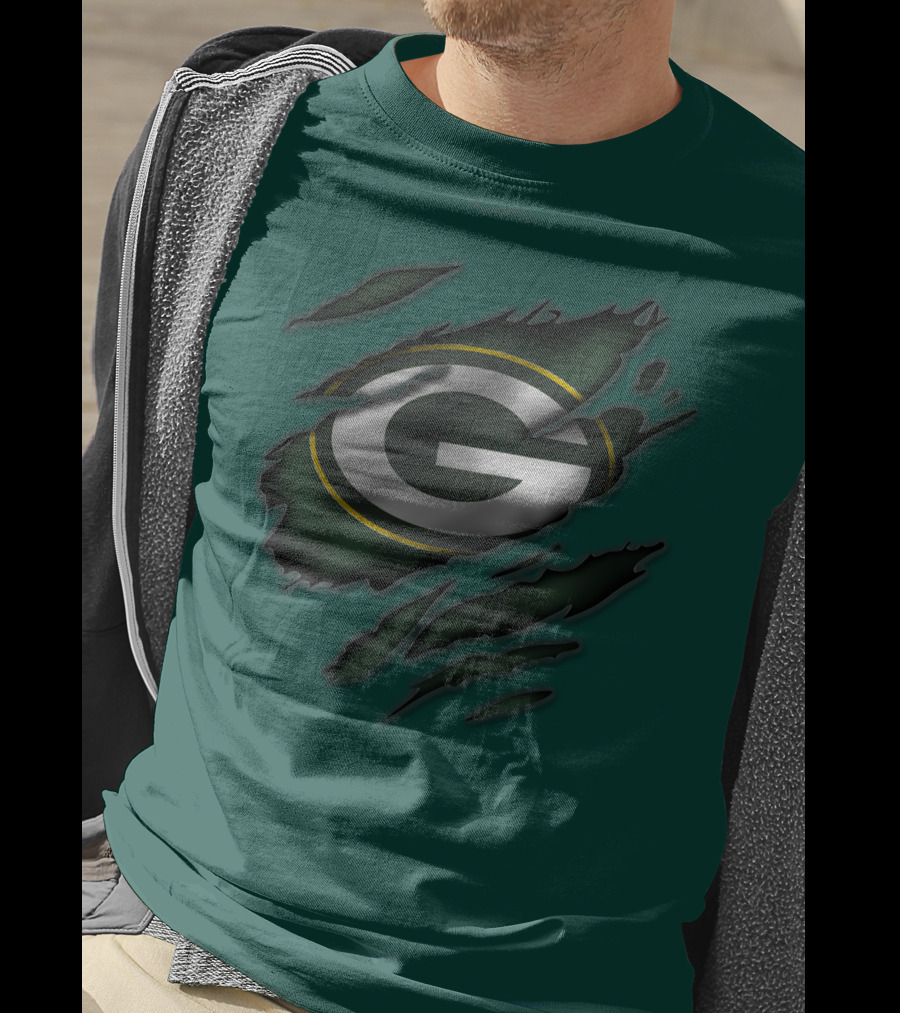 Green Bay Packers Iconic G Logo Tear-Away T-Shirt