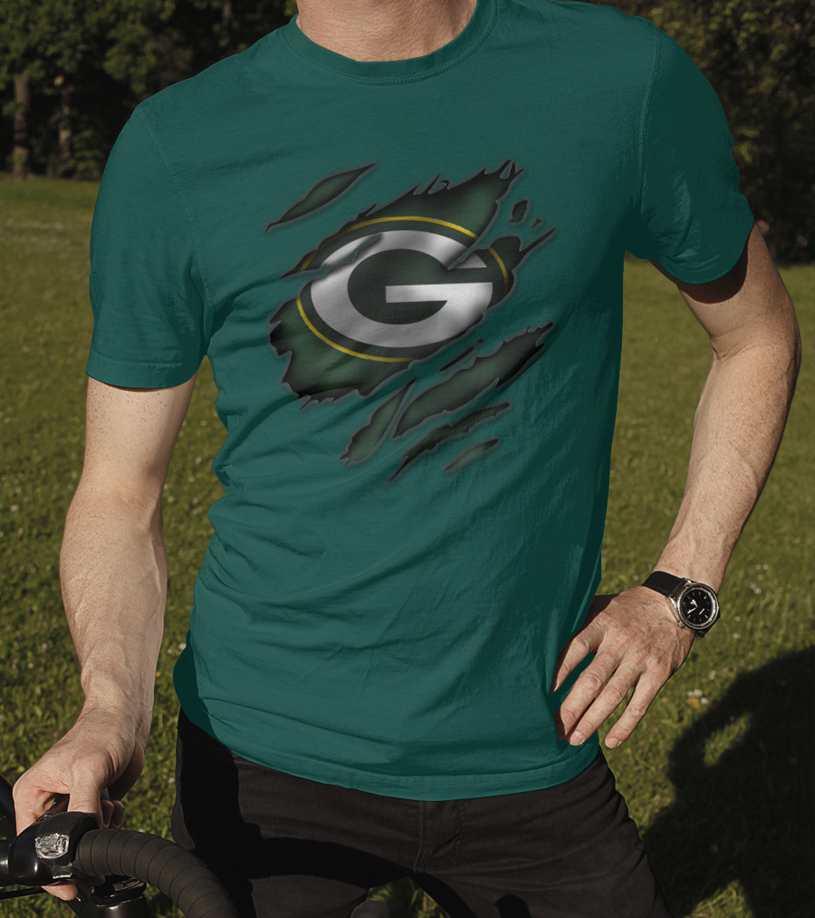 Green Bay Packers Iconic G Logo Tear-Away T-Shirt