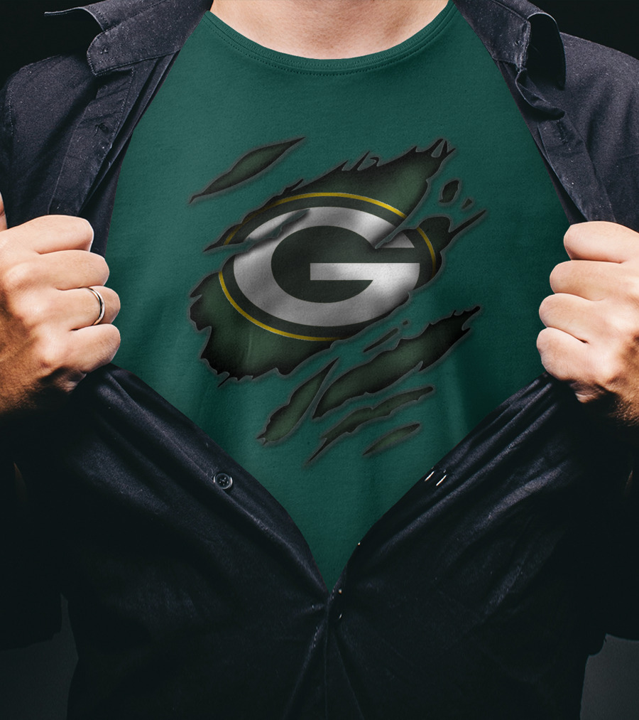 Green Bay Packers Iconic G Logo Tear-Away T-Shirt