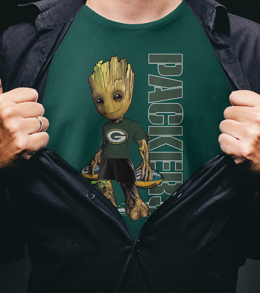 Groot Green Bay Packers Football Fan T-Shirt