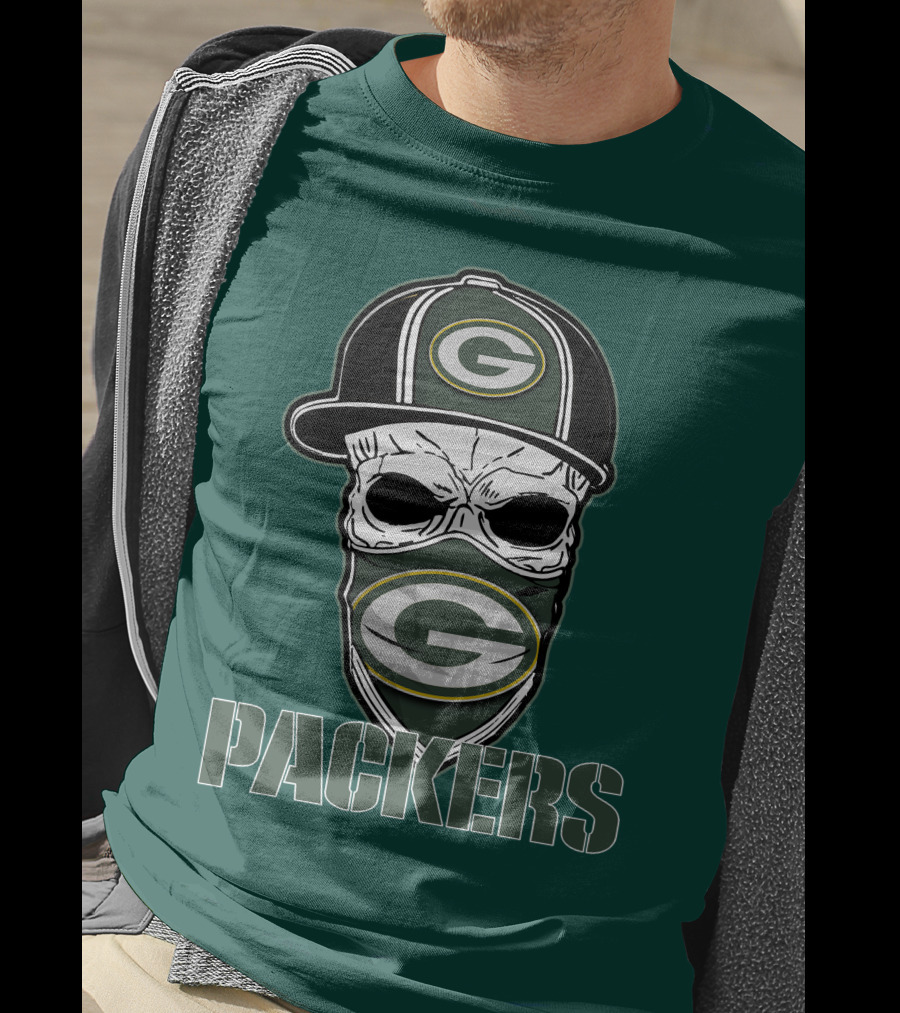 Packers Skull Hat Green Bay Packers T-Shirt