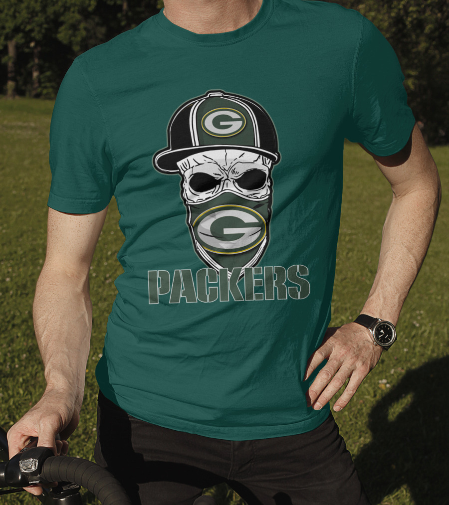 Packers Skull Hat Green Bay Packers T-Shirt