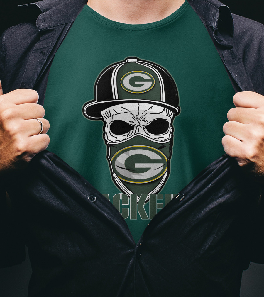 Packers Skull Hat Green Bay Packers T-Shirt