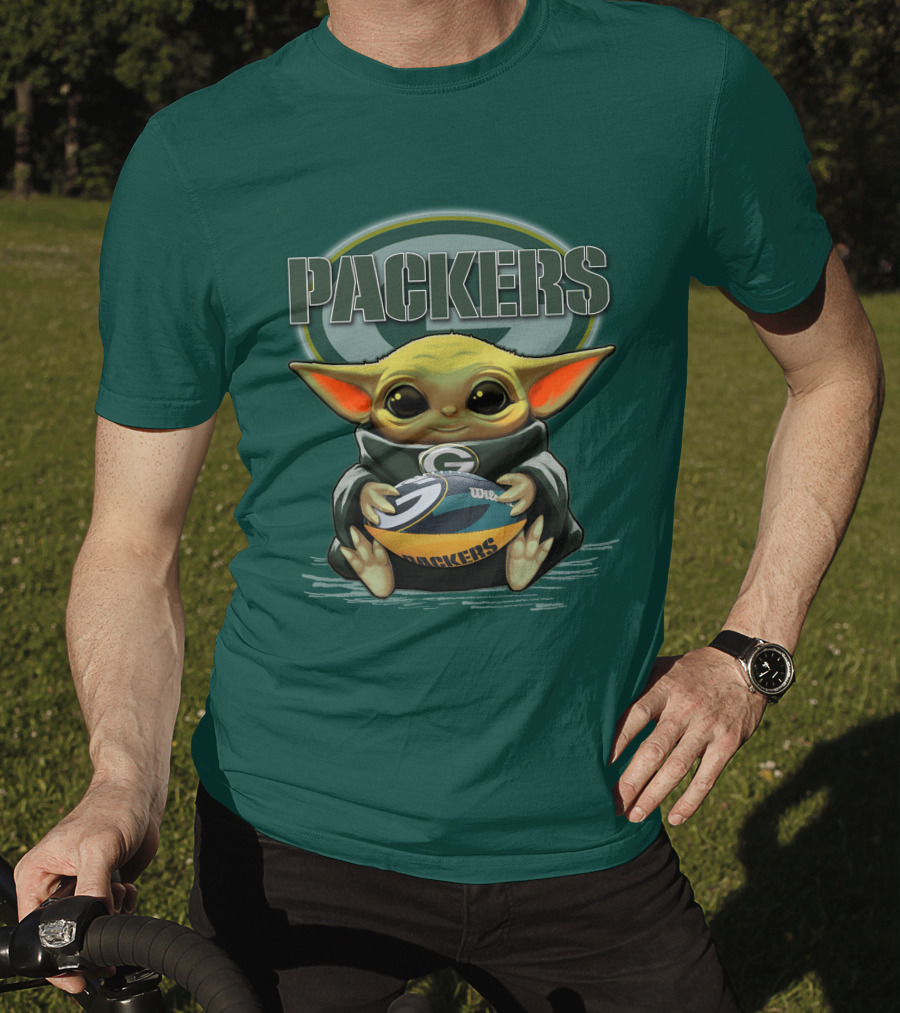 Packers Yoda Holding Green Bay Football T-Shirt