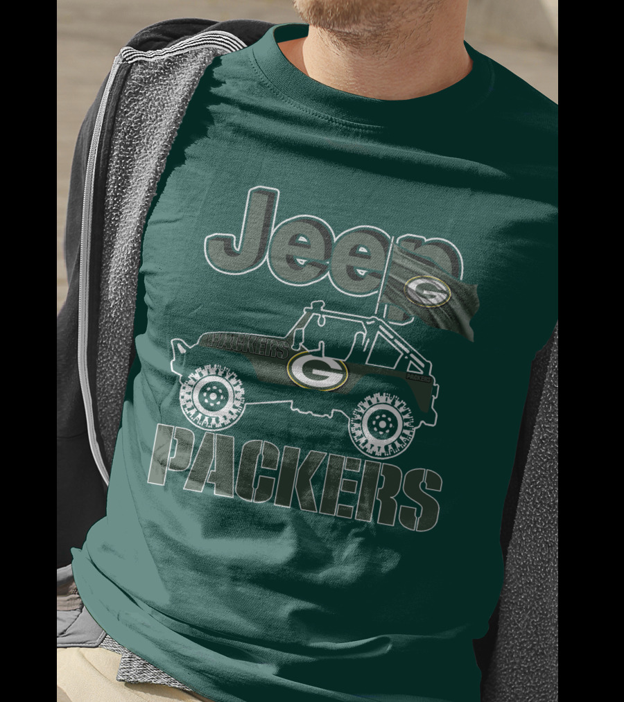 Jeep Green Bay Packers Off-Road Adventure Fans T-Shirt