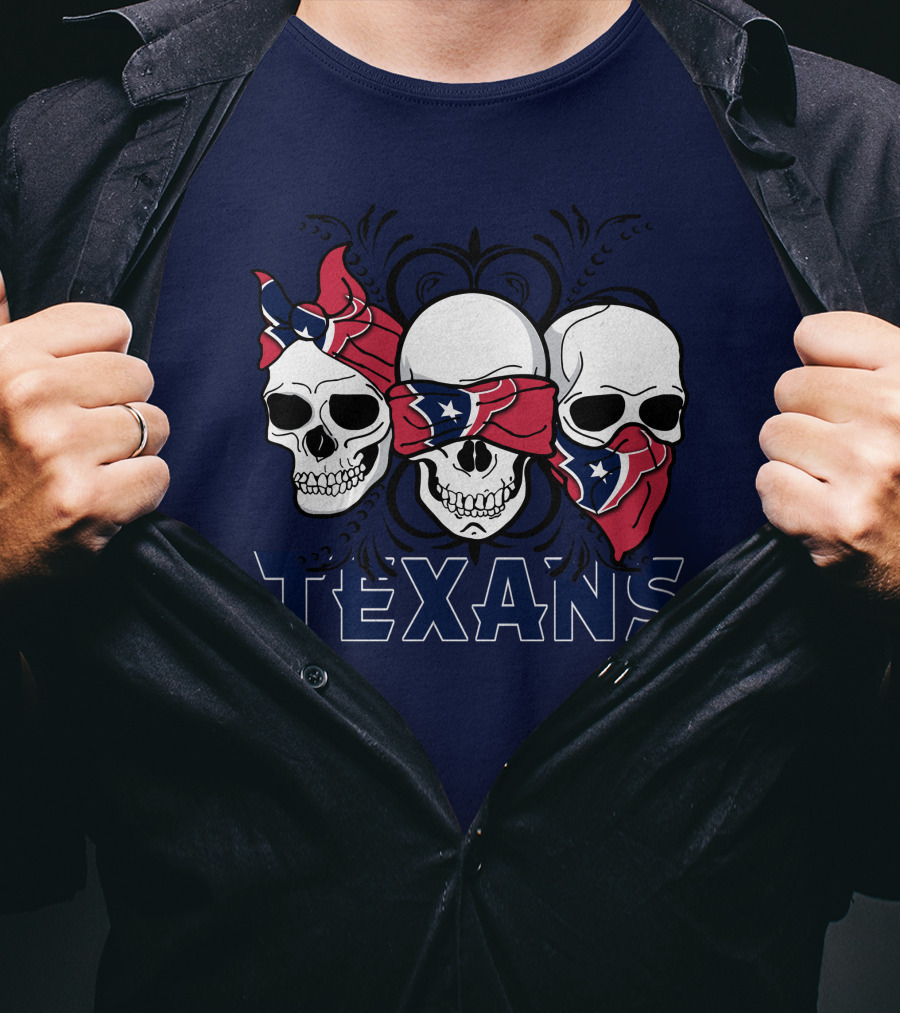 Texans Skull Trio Bandana T-Shirt