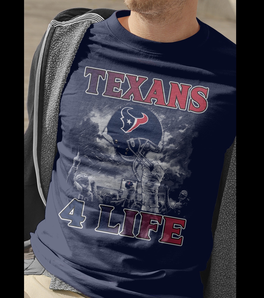 Texans 4 Life Helmet Celebration T-Shirt