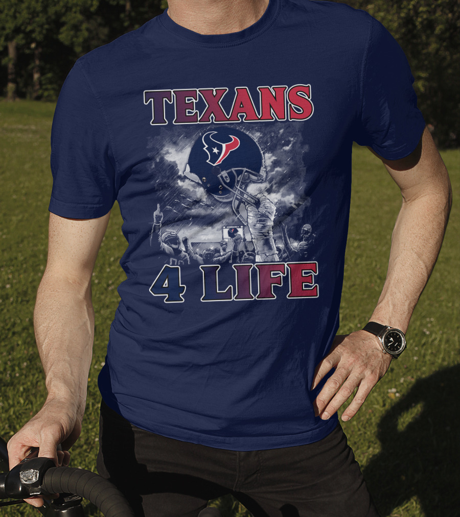 Texans 4 Life Helmet Celebration T-Shirt
