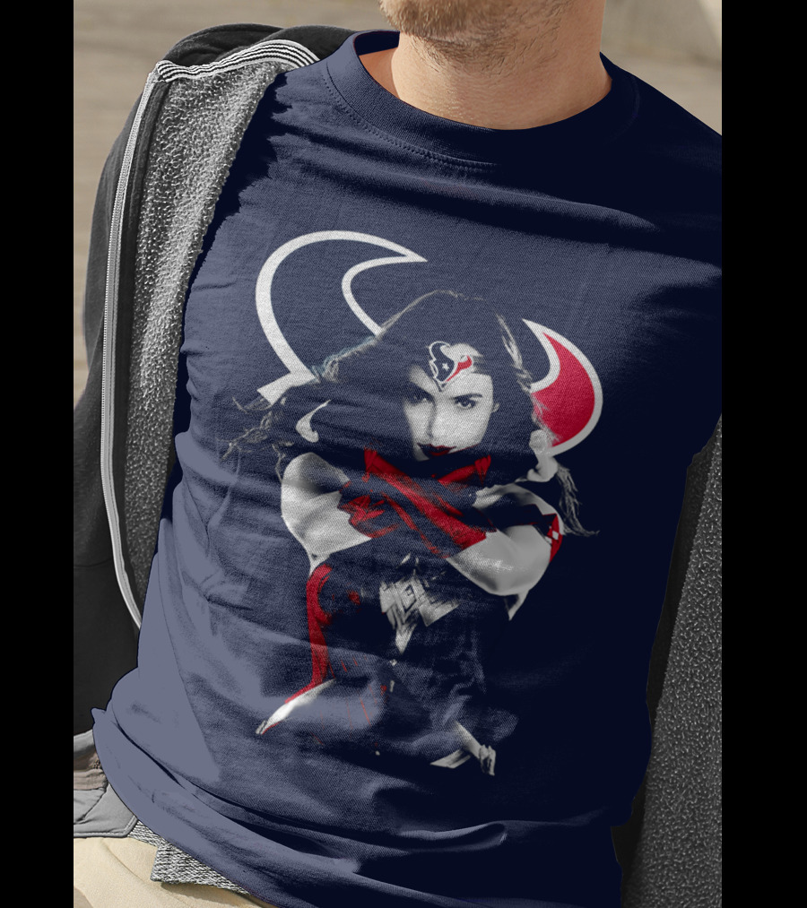 Houston Texans Wonder Woman Hero Icon T-Shirt